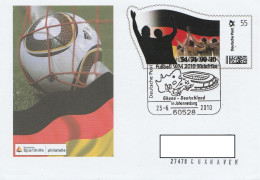 Deutschland Ganzsache Plusbrief Individuell Motiv Fussball WM 54 74 90 10 Deutsche Sporthilfe Mit Sonderstempel Ghana - Brieven En Documenten