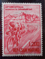 Cycling,  Byke Ciclism, Bike  San Marino 65 , A 48 Giro D'Italia La Gazzetta Dello Sport Used Stamp - Ciclismo