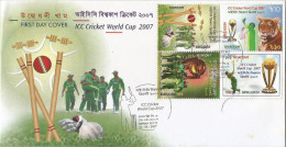 Bangladesh 2007  - ICC Cricket World Cup - FDC. ( Condition As Per Scan ) ( OL 4.7.19 ) - Bangladesh