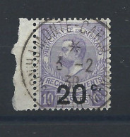 Monaco Timbre Taxe N°11 Obl (FU) 1919 Surchargé - Prince Albert 1er - Taxe