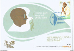 Armenia  - 2019 - Gandhi - Celebrating 150th Anniv. -  FDC. ( CP 400)  ( OL 26.7.19 ) - Mahatma Gandhi