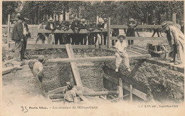 Paris Vécu * 1904 * Les Travaux Du Métropolitain * Thème Métro * éditeur L. J. & Cie - Artesanos De Páris