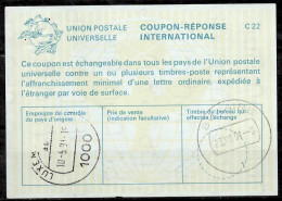 LUXEMBOURG  La25 ( 35 Fr. )  International Reply Coupon Reponse Antwortschein IRC IAS O LUX. 10.05.91 / Redeemed BONAIRE - Postwaardestukken