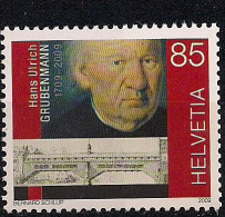 2009 Schweiz   Mi. 2096 **MNH 300. Geburtstag Von Hans Ulrich Grubenmann - Unused Stamps