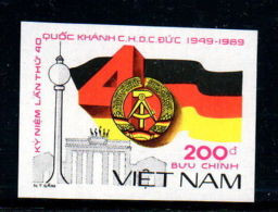 Vietnam Viet Nam MNH Imperf Stamp 1989 : 40th Anniversary Of German National Day (Ms579) - Viêt-Nam