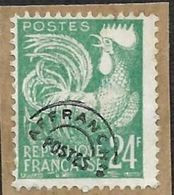 Preo  114  - Coq  24c  -  Sur Fragment - Cote 5e - 1953-1960