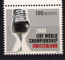 2009 Schweiz   Mi. 2098 **MNH    Eishockey-Weltmeisterschaft, Bern Und Kloten. - Nuevos