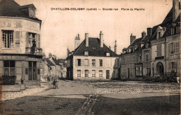 45 - CHATILLON COLIGNY / GRANDE RUE - PLACE DU MARCHE - Chatillon Coligny