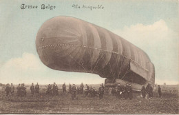 Belgique Belgium * Armée Belge , Un Dirigeable * Aviation Ballon Zeppelin * Ww1 Guerre 14/18 War - Autres & Non Classés