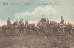 Belgique Belgium * Armée Belge , Un Dirigeable * état Major , Distribution Des ... ? * Ww1 Guerre 14/18 War - Andere & Zonder Classificatie