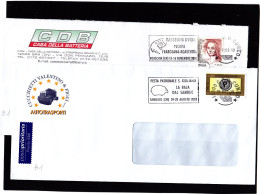 Italia 2002-2003,Targhetta La Baja Dal Sambuc,Sambuco(CN),Pecora Frabosana-Roaschina,Roaschia(CN),pecora (B1Re) - 2001-10: Storia Postale