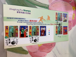 Hong Kong Stamp 2004 FDC Table Tennis Rare Special - Cartas & Documentos