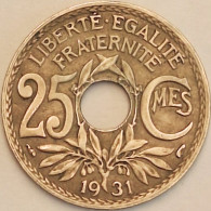 France - 25 Centimes 1931, KM# 867a (#4024) - 25 Centimes