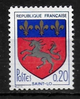 FRANCE  N° 1510c   * * Blasons Armoiries Saint Lo - Sellos