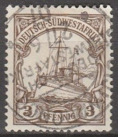 Deutsch SüdWest Afrika   .    Michel   .    24    .   Mit Wasserzeichen  .     O        .   Gestempelt - German South West Africa