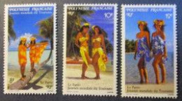 Polynésie Française - 1990 - Série N° 365 à 367 ** - Ongebruikt