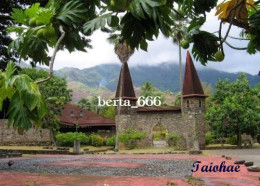 Marquesas Islands Nuku Hiva Taiohae Cathedral New Postcard - Polynésie Française