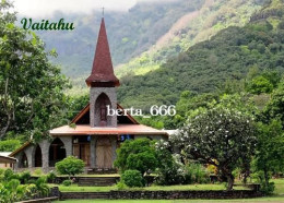 Marquesas Islands Tahuata Vaitahu Church New Postcard - Polynésie Française