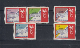 Europa 1961 Paraguay 5v Perforated (from M/s) ** Mnh (59176) - 1961