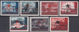 Yugoslavia 1945 Provisory Set Zagreb Mi#1-7 Mint Never Hinged - Unused Stamps