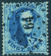 15A Stempel Pt64 "Bruxelles Ouest (Molenbeek)" - COBA + 2 Euro - 1863-1864 Médaillons (13/16)