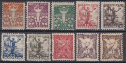 Yugoslavia, Kingdom SHS, Sailors Set For Croatia 1919 Mi#88-97 Mint Hinged - Unused Stamps