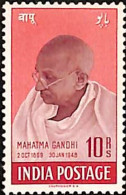 India 1948 Mahatma Gandhi Mourning 10r Mounted Mint, NICE COLOUR As Per Scan - Mahatma Gandhi