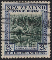 NEW ZEALAND 1940 2½d Blue-Green & Blue SG617 Used - Service