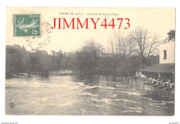 CPA - Segré En 1907 - Chaussée De Sous-la-Tour ( Le Lavoir Bien Animé ) Edit. Gaumar Bijoutier à Segré - Segre