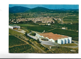 CPM   DPT 11   CAUNES MINERVOIS , CAVE COOPERATIVE, VUE AERIENNE - Capendu