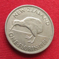 New Zealand 1 Florin 1961 Bird Nova Zelandia Nuova Zelanda Nouvelle Zelande W ºº - Nieuw-Zeeland