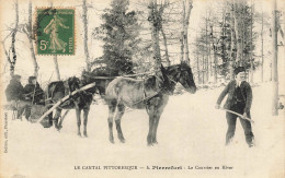 15  Pierrefort Le Courrier En Hiver - Autres & Non Classés