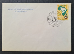 Maroc,  Enveloppe Avec Cachet De Marrakech. - Marruecos (1956-...)