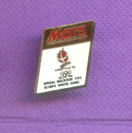Rare Pins Jeux Olympiques Albertville 1992 Mars Egf Mars Inc 1991 Q738 - Olympische Spelen