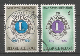 Belgie 1967 Intern. Vereniging Der Lions OCB  1404/1405 (0) - Oblitérés