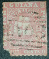 British Guiana 8 Cent 1860 Roman Numbers Used - Guyana Britannica (...-1966)