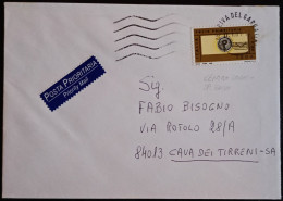 Riva Del Garda 17.1.2001  Prioritario L.1200/Eur.0,62 (IPZS Roma 2000) Centro Spostato In Basso - 2001-10: Marcofilie