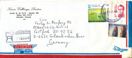 Venezuela Registered Air Mail Cover Sent To Germany Maracaibo 7-12-1990 - Venezuela