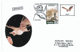 COV 25 - 547 BAT, Romania - Cover - Used - 2006 - Murciélagos