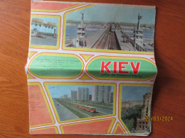 USSR UKRAINE KIEW MAP 1980 FRENCH  , 17-35 - Strassenkarten