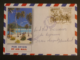 DM4  POLYNESIE   BELLE LETTRE   1994 A  MONTFORT FRANCE +AFF.   INTERESSANT+ + - Lettres & Documents