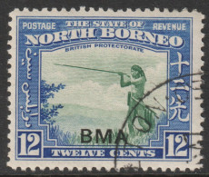 North Borneo Scott 215 - SG327, 1945 BMA 12c Used - Borneo Septentrional (...-1963)