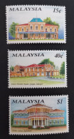 (TI)(MAL1991-2) Timbres Malaisie Malaysia 1991 NEUFS ** MNH Série Incomplète, Manque 20C Palais Monuments Historiques - Malaysia (1964-...)