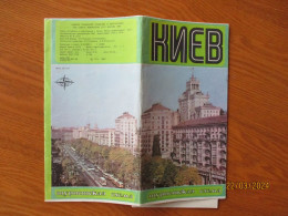 USSR UKRAINE KIEV BROSCHURE TO 1980 CITY MAP   , 17-35 - Carte Stradali