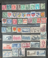 FRANCE 49 USED STAMPS WITH GOOD CANCELS - Oblitérés