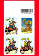 Nuovo - MNH - ITALIA - 2023 - 75 Anni Prima Uscita Del Fumetto Western Tex Willer – B - Barre 2367 - Códigos De Barras