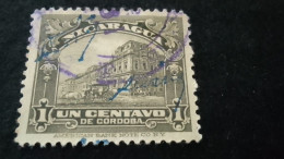 NİARAGUA- 1910-20   1  C.     DAMGALI - Nicaragua