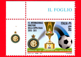 Nuovo - MNH - ITALIA - 2011 - Inter Vincitore Della Coppa Italia 2010-2011 - Stemma E Coppa - 0,60 - 2011-20:  Nuevos