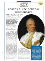 FICHE ATLAS: CHARLES X UN POLITIQUE REACTIONNAIRE -BOURBONS - Storia