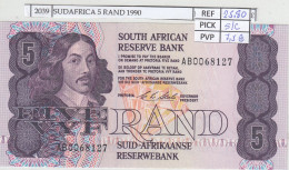 BILLETE SUDAFRICA 5 RAND 1990 P-119e SIN CIRCULAR - Autres - Afrique